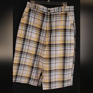Plaid shorts GB design lab size 32